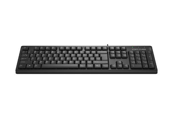 FK12 A4tech Fstyler FN Multimedia Wired Keyboard USB Black,US Layout