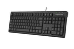 FK12 A4tech Fstyler FN Multimedia Wired Keyboard USB Black,US Layout