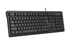 FK12 A4tech Fstyler FN Multimedia Wired Keyboard USB Black,US Layout