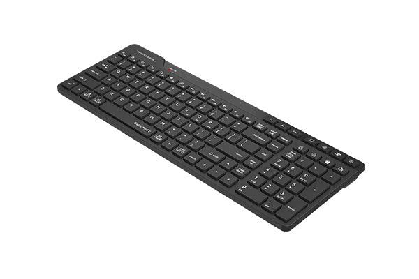 FBK27C AS A4tech Fstyler Bluetooth & 2.4G Rechargeable Keyboard,2-Zone Compact Size, USB Black US Layout