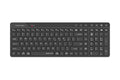 FBK27C AS A4tech Fstyler Bluetooth & 2.4G Rechargeable Keyboard,2-Zone Compact Size, USB Black US Layout