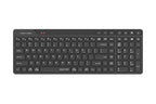 FBK27C AS A4tech Fstyler Bluetooth & 2.4G Rechargeable Keyboard,2-Zone Compact Size, USB Black US Layout