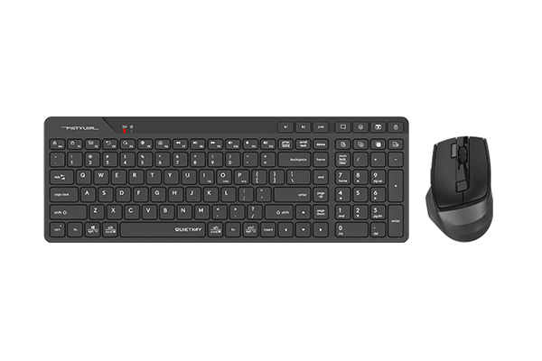 FB2800C Air2 A4tech Fstyler BT+2.4G Connection Wireless Desktop Set (FBK27C AS+FB45CS Air2) USB Black US Layout