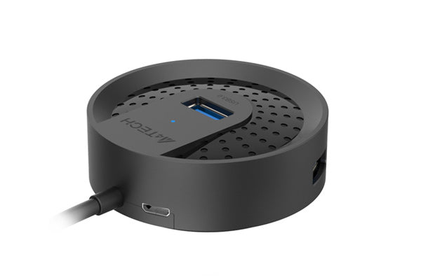 HUB-30 A4tech USB 3.0 4 Ports,100cm, USB Plug Black
