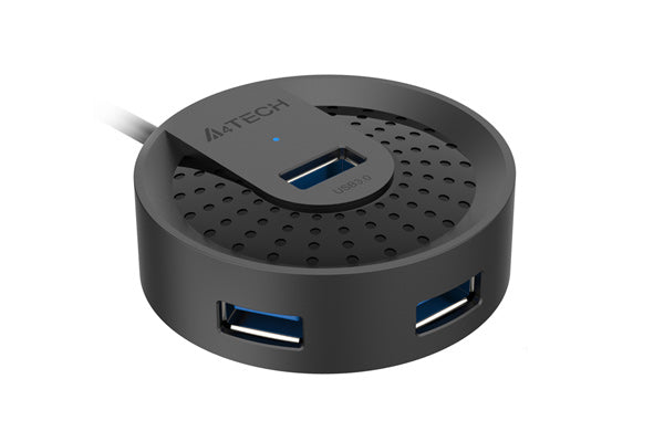 HUB-30 A4tech USB 3.0 4 Ports,100cm, USB Plug Black