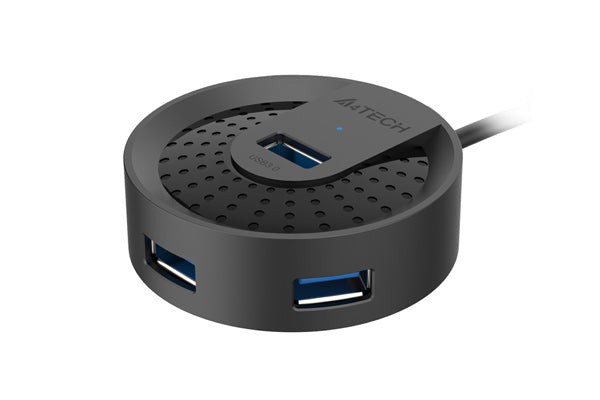 HUB-30C A4Tech HUB USB 3.0, Type-C Plug, Cable 50cm, Black
