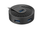 A4Tech HUB-30C HUB USB 3.0, Type-C Plug, Cable 50cm, Black
