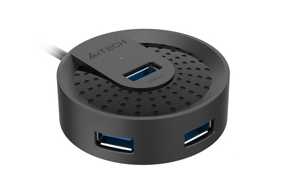 HUB-30C A4Tech HUB USB 3.0, Type-C Plug, Cable 50cm, Black