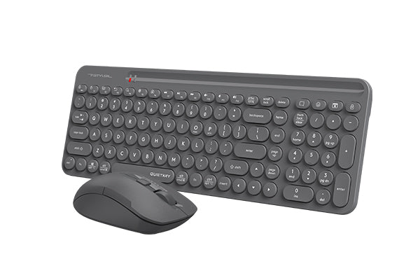 FG3300 Air2 A4tech Fstyler 2.4G Wireless Power-Saving QuietKey 2-Zone Combo Set, (FGK33+FG16S Air2) Grey,US Layout
