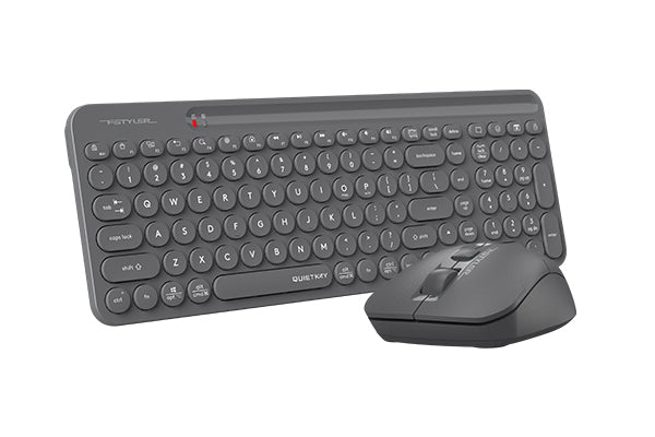 FG3300 Air2 A4tech Fstyler 2.4G Wireless Power-Saving QuietKey 2-Zone Combo Set, (FGK33+FG16S Air2) Grey,US Layout