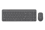 FG3300 Air2 A4tech Fstyler 2.4G Wireless Power-Saving QuietKey 2-Zone Combo Set, (FGK33+FG16S Air2) Grey,US Layout