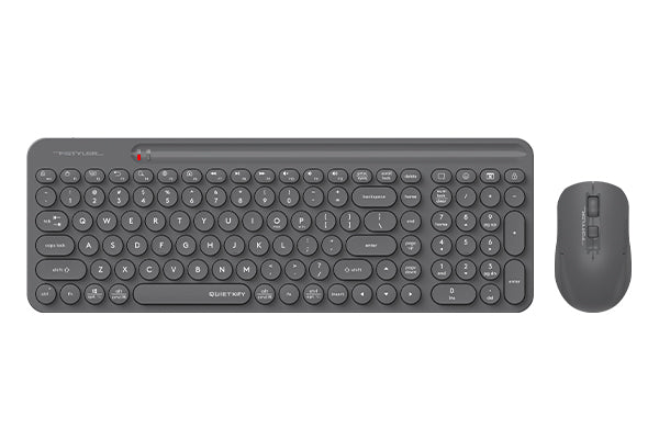 FG3300 Air2 A4tech Fstyler 2.4G Wireless Power-Saving QuietKey 2-Zone Combo Set, (FGK33+FG16S Air2) Grey,US Layout