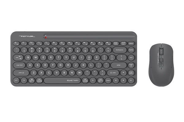 FG3200 Air2 A4tech Fstyler 2.4G Wireless QuietKey Compact Combo Set(FGK32+FG16S Air2) ,Grey,US Layout