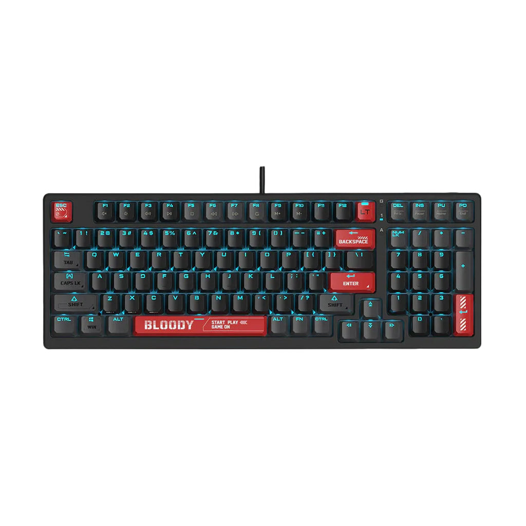 Bloody AT98 Alpha Optical Switch Mechanical Keyboard USB Bloody Red, US Layout