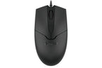 OP-550S A4tech Wired Mouse Silent Click USB Black with Teflon feet