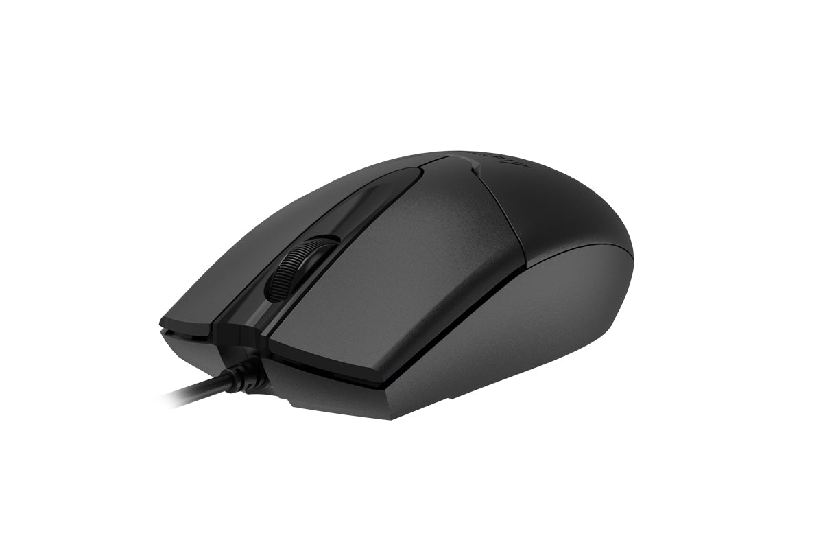 OP-550S A4tech Wired Mouse Silent Click USB Black with Teflon feet