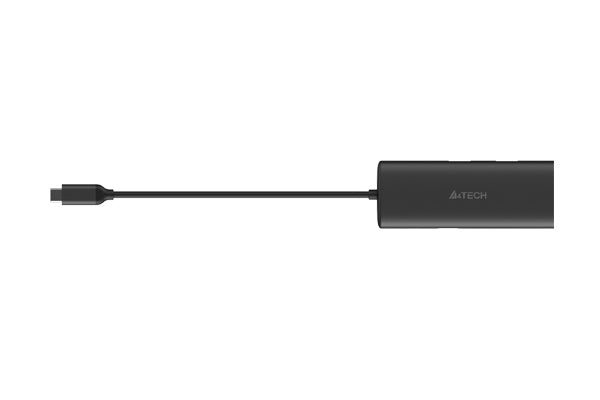 DST-80C A4Tech 8-IN-1 Docking Station Ash Grey (HDMI*1+USB2.0*1+USB3.0*1+SD*1+TF*1+USB-C*1+LAN*1+USB-C PD100W)