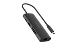 DST-80C A4Tech 8-IN-1 Docking Station Ash Grey (HDMI*1+USB2.0*1+USB3.0*1+SD*1+TF*1+USB-C*1+LAN*1+USB-C PD100W)