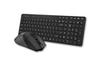 A4tech FB2800C Air2 Fstyler BT+2.4G Connection Wireless Desktop Set (FBK27C AS+FB45CS Air2) USB Black US Layout