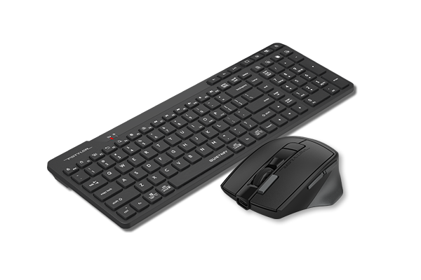 FB2800C Air2 A4tech Fstyler BT+2.4G Connection Wireless Desktop Set (FBK27C AS+FB45CS Air2) USB Black US Layout
