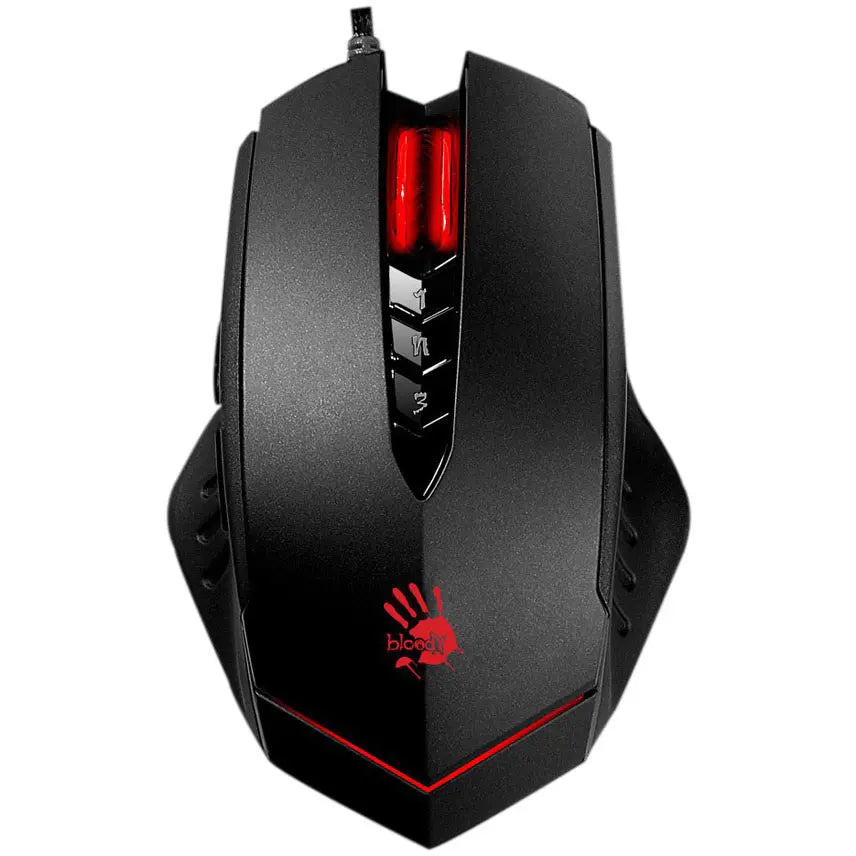 V8M X Glide Bloody RGB Animation Gaming Mouse USB Black Glide