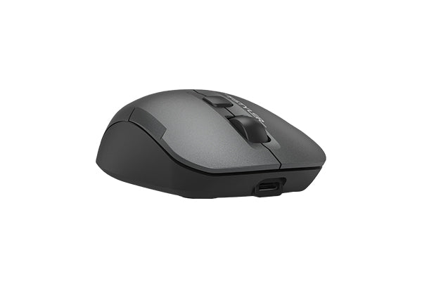 FG16CS Air2 A4tech Fstyler 2.4G Wireless Silent Click Rechargeable Mouse Black , Black+Blue Receiver+ Type-C Adapter