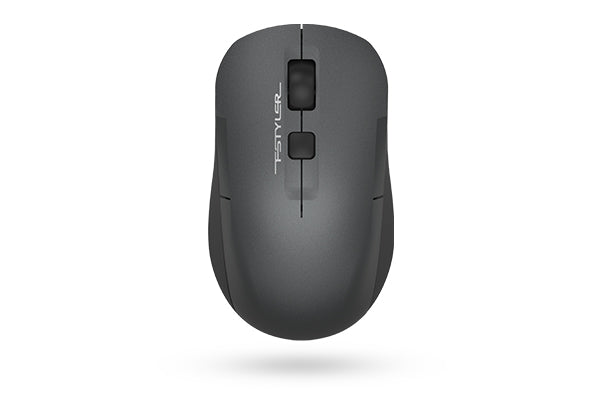 FG16CS Air2 A4tech Fstyler 2.4G Wireless Silent Click Rechargeable Mouse Black , Black+Blue Receiver+ Type-C Adapter
