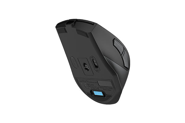 FG45CS Air2 A4tech Fstyler 2.4G Wireless Rechargeable Silent Click Mouse, USB Stone Grey
