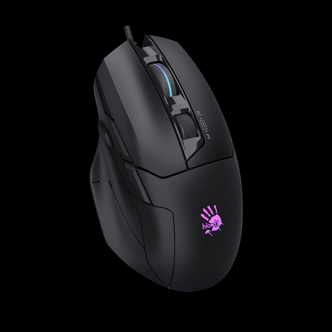 W70 Max Bloody RGB Gaming Mouse 10,000CPI,USB Black