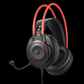 G200 Bloody Neon Hifi Gaming Headphone USB Black+RED 3.5mm for audio for light up with pc Extention Adapter
