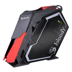 Bloody GH-30 Mid Tower Gaming Case -  5 RGB Fans Pre-Installed -  Black/Red