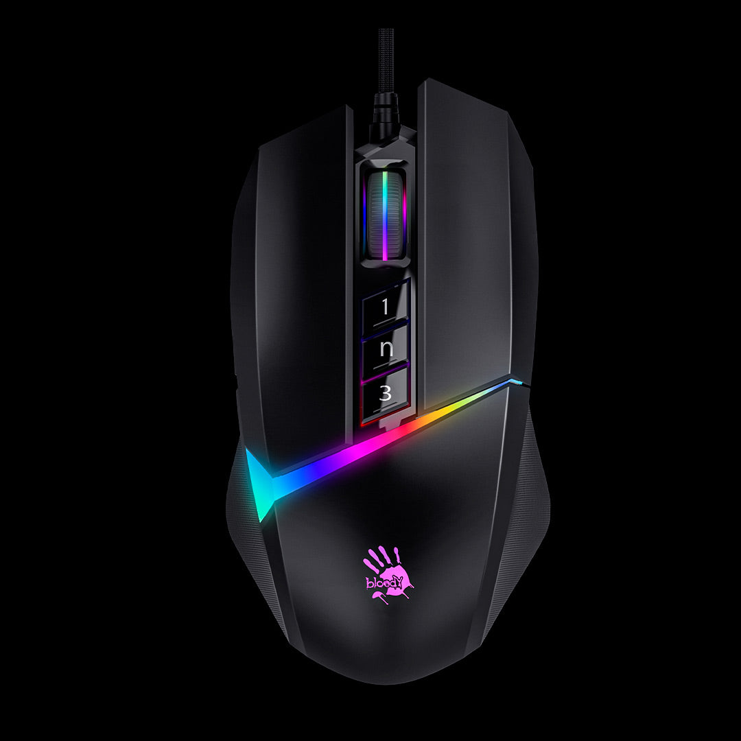 W60 Max Bloody Esport Gaming Mouse, USB Stone Black, Activated, (BC3332-A ,10,000CPI)