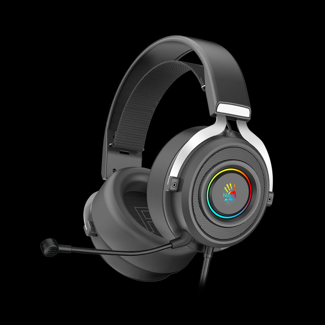 G535 Bloody Virtual 7.1 Surround Sound RGB Gaming Headphone USB Black+Silver