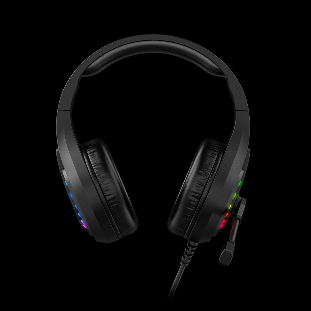 G230p Bloody Stereo Surround Sound RGB Gaming Headphone 4-Pin 3.5 mm Black With PC Extention Adapter