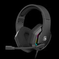 G260p Bloody Neon Gaming Headphone Black 3.5 mm for Audio, USB for Light Up With PC Extention Adapter