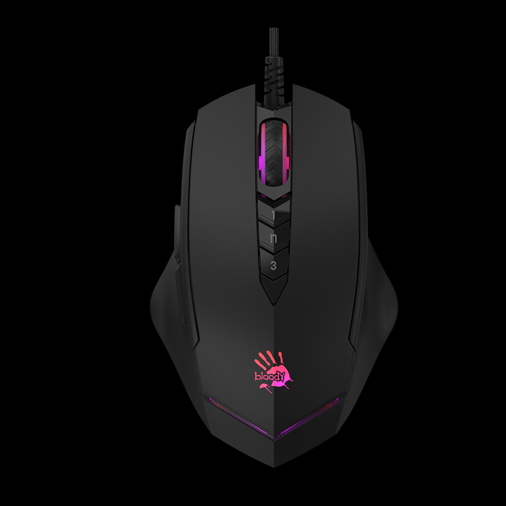 Bloody V8M Max RGB Animation Gaming Mouse USB Black Activated