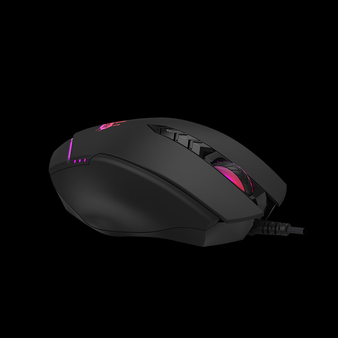 V8M Max Bloody RGB Animation Gaming Mouse USB Black Activated