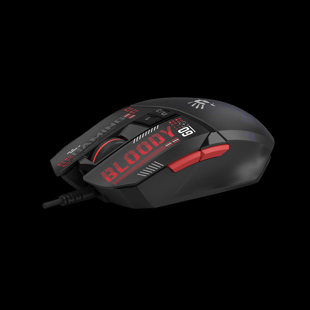 W60 Max Mini Bloody RGB Gaming Wired Mouse USB Honeycomb