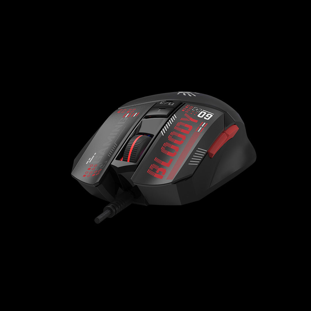 W60 Max Mini Bloody RGB Gaming Wired Mouse USB Honeycomb