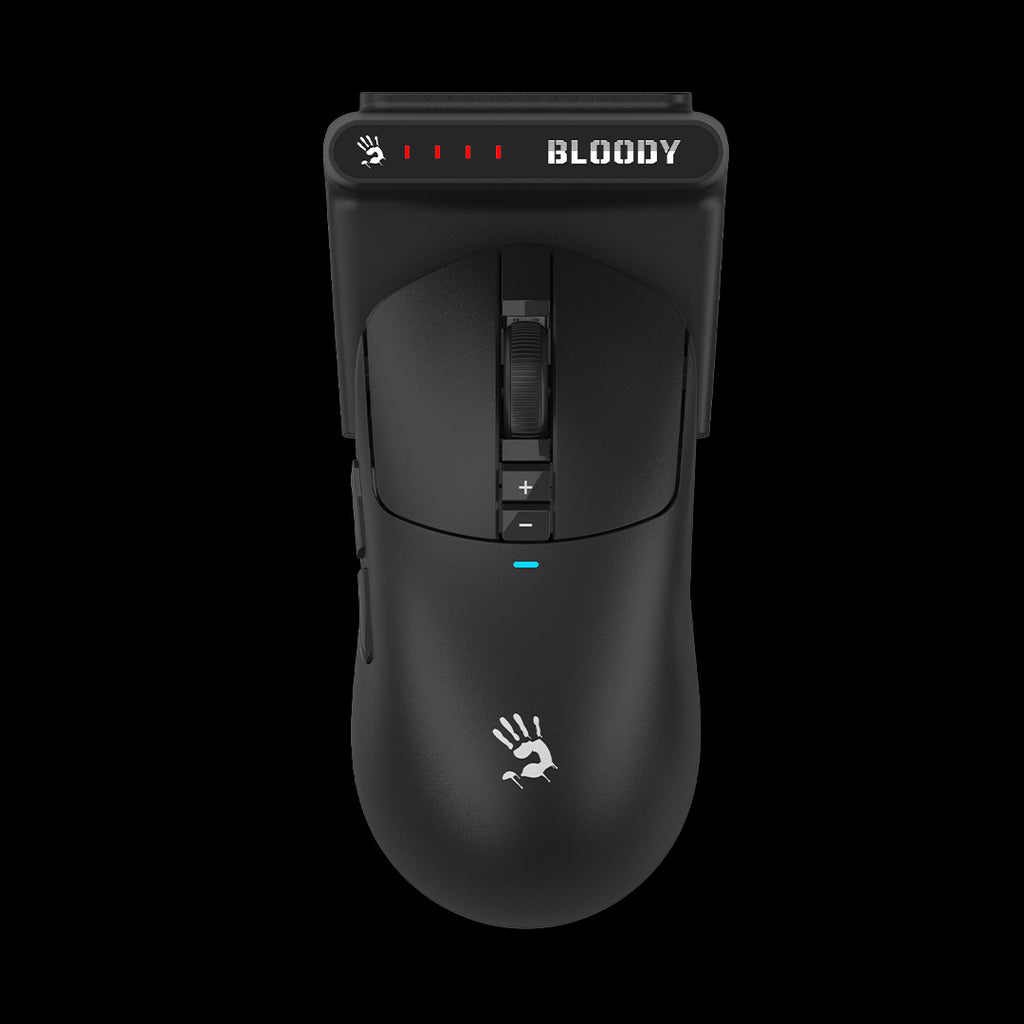 R72 Ultra Duo Bloody WaveLink Full Speed Dual Mode Wireless Gaming Mouse USB Black