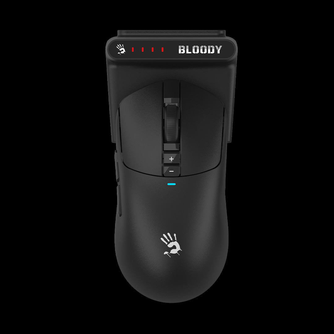 R72 Ultra Duo Bloody WaveLink Full Speed Dual Mode Wireless Gaming Mouse USB Black