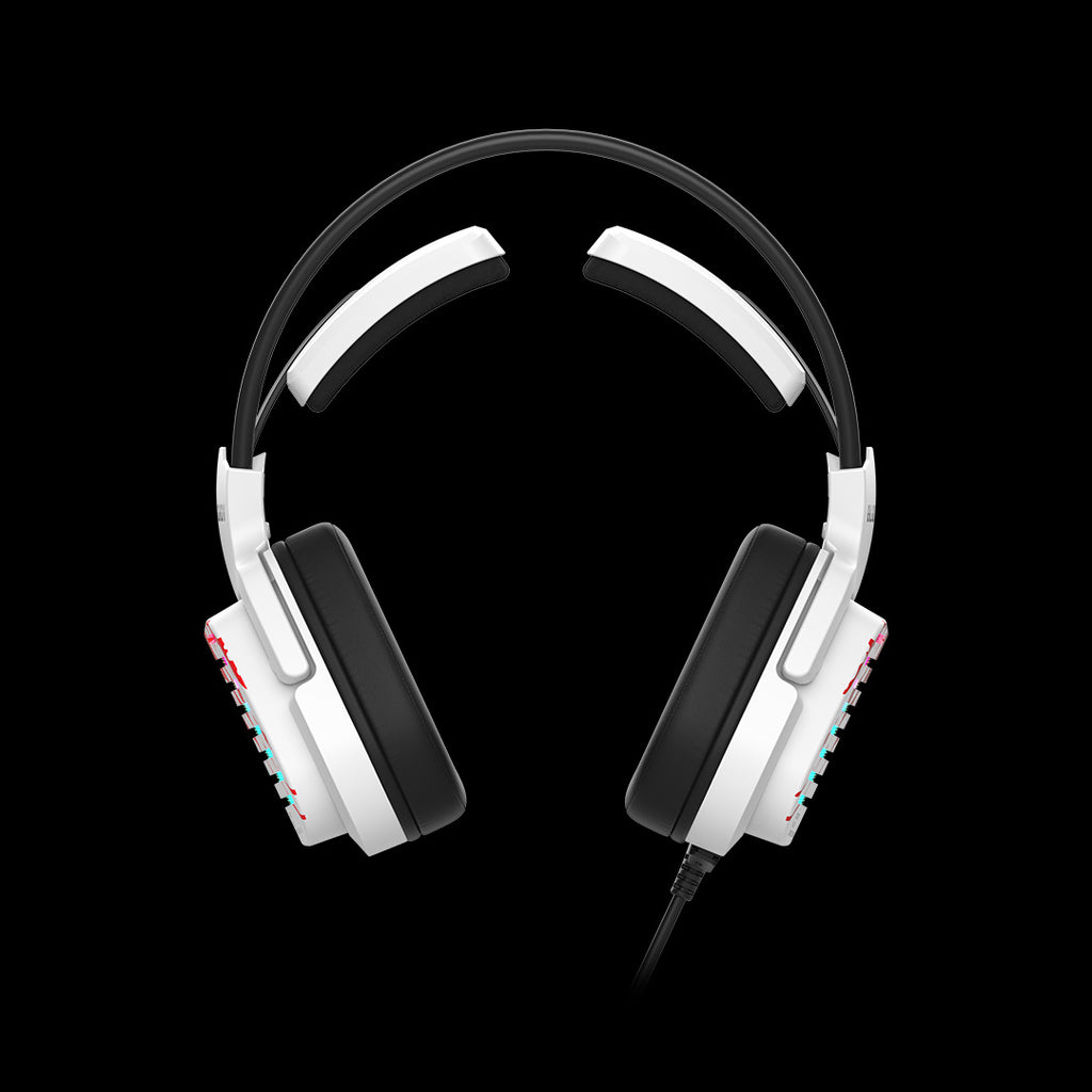G565 Bloody Virtual 7.1 Surround Sound RGB USB Gaming Headphone Energy White
