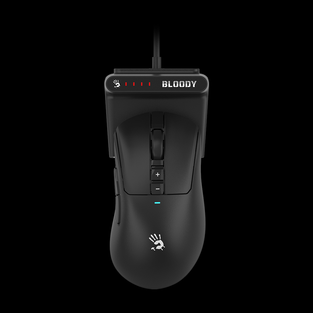 R73 Ultra Duo Bloody WaveLink Full Speed Dual Mode Wireless Gaming Mouse USB Black
