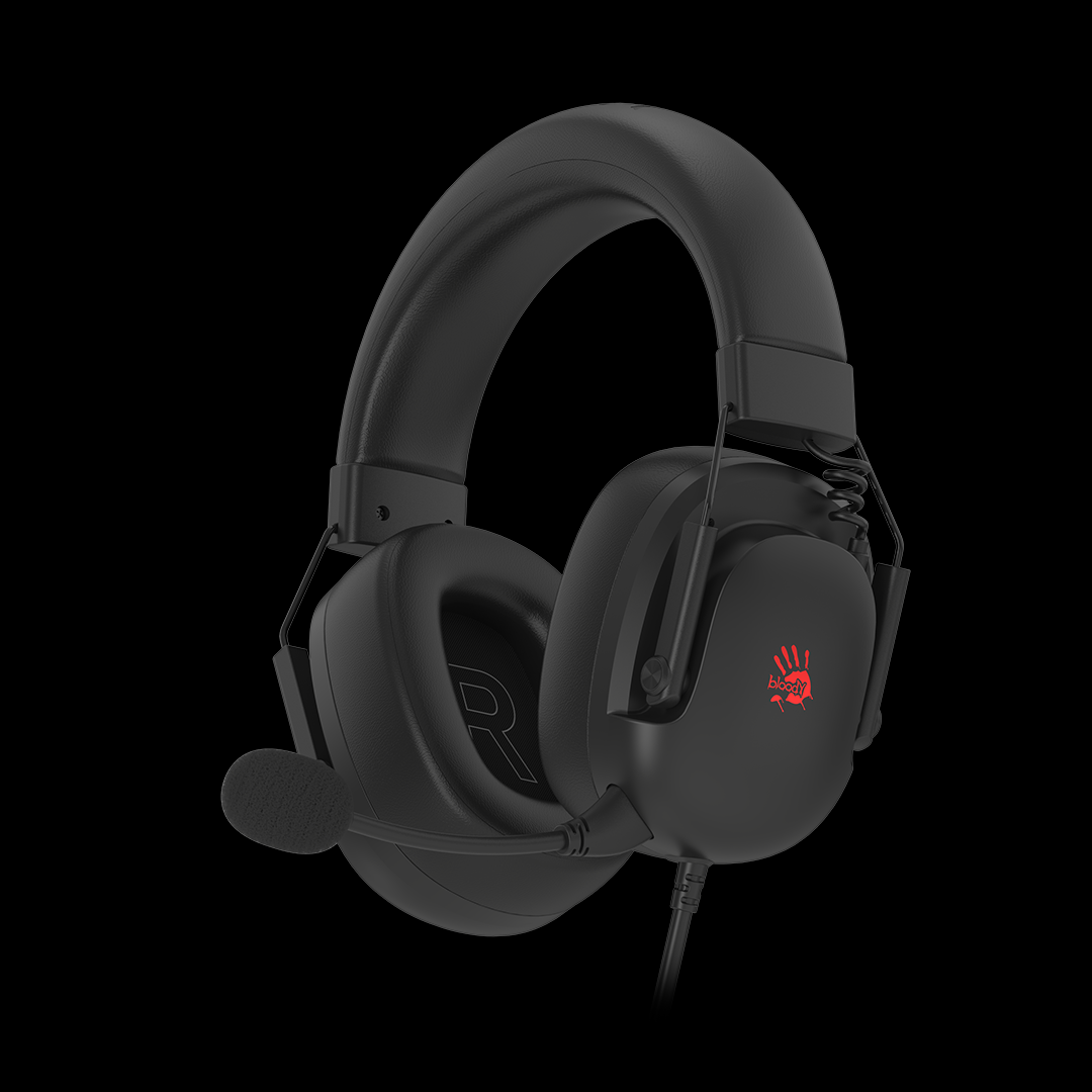 G585 Bloody 7.1 Virtual Surround Sound USB Gaming Headphone USB Black