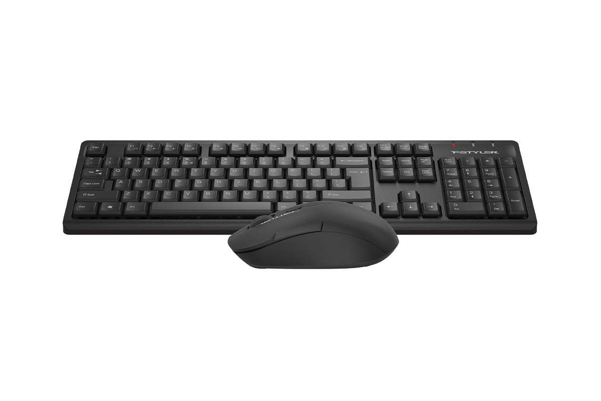 FG1200S A4tech Fstyler 2.4G Multimedia Wireless Desktop Set (FGK12+FG16S Silent Click) USB Black,US Layout