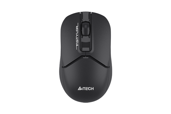 FB12S A4Tech Fstyler Dual-Mode Bluetooth & 2.4G Non-rechargeable Silent Click Mouse USB (Black)