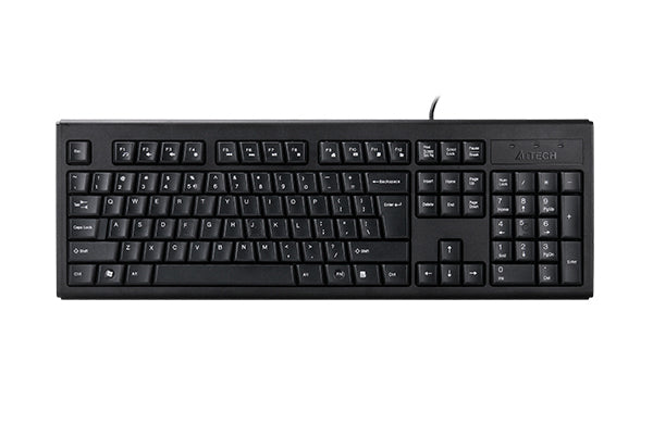 KRS-83 A4tech Comfortkey Wired Natural_A Shape Keyboard USB (Black) US Layout