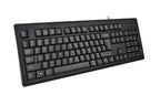 KRS-83 A4tech Comfortkey Wired Natural_A Shape Keyboard USB (Black) US Layout