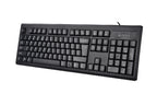KRS-83 A4tech Comfortkey Wired Natural_A Shape Keyboard USB (Black) US Layout