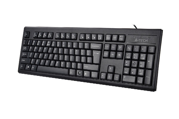 KRS-83 A4tech Comfortkey Wired Natural_A Shape Keyboard USB (Black) US Layout